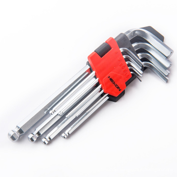 9pcs metric L sharpe long arm ball point head allen hex hexagon key wrench set